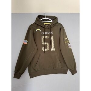 Nike LA Chargers Salute To Service Pullover Hoodie Mens Medium Sweatshirt Green